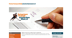 Desktop Screenshot of huisartsenpraktijkamsterdamwest.nl